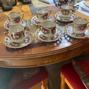 Metasco Japan Vintage teacups set beautiful condition never use